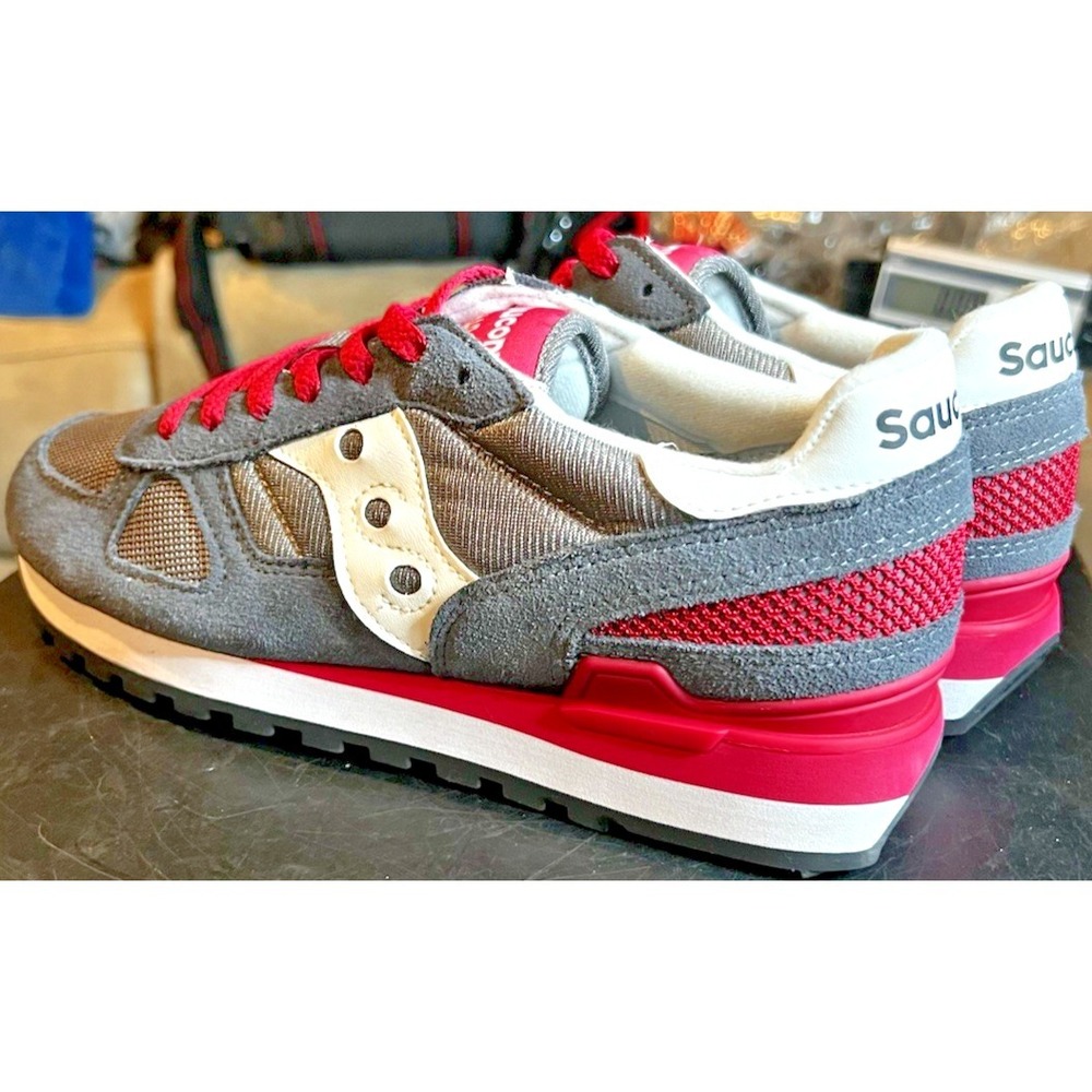 Saucony Shadow Original Sneakers (S1108-843) Women's Size 10 Running Gray/Pink - Picture 7 of 13